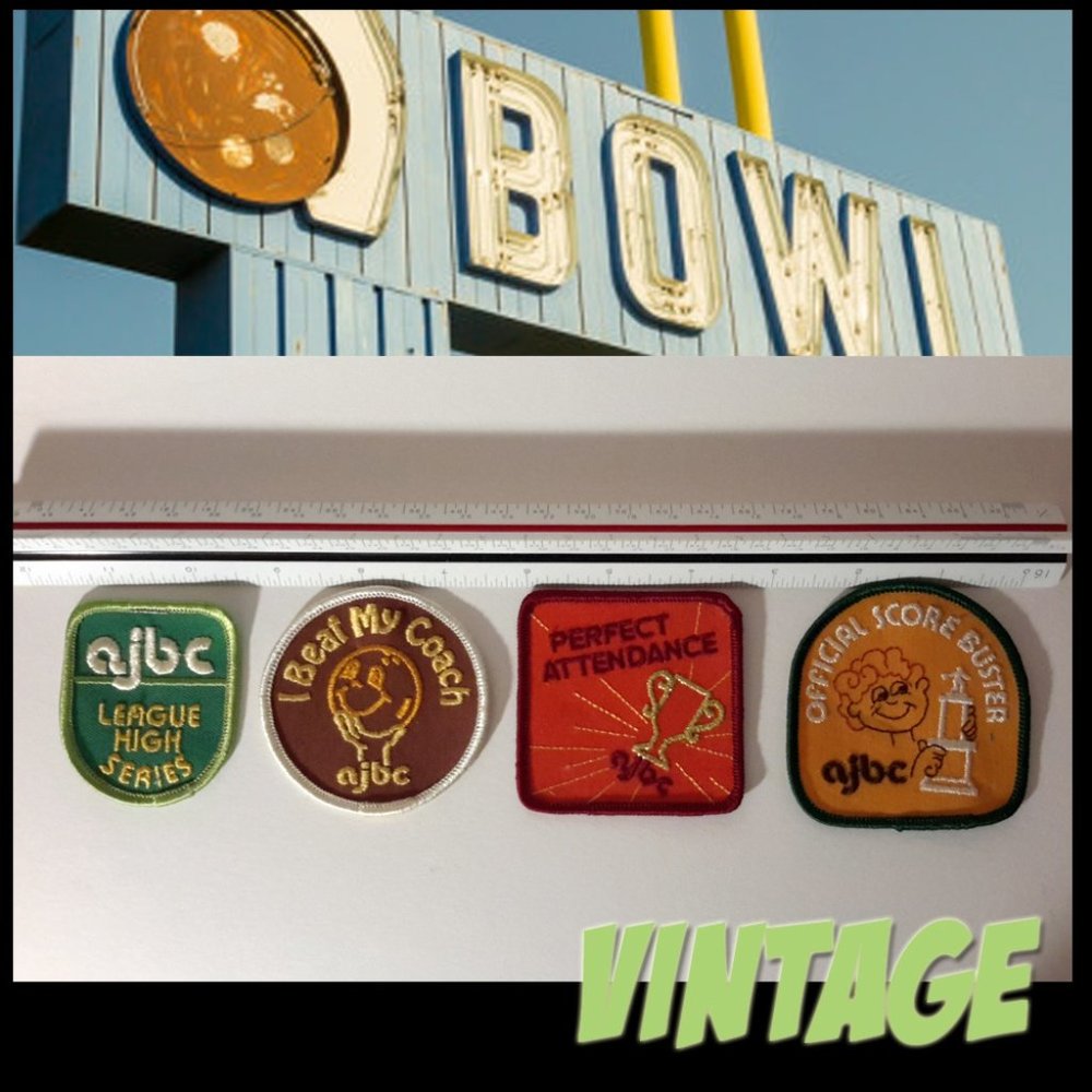 Bowling Patches, Vintage!
